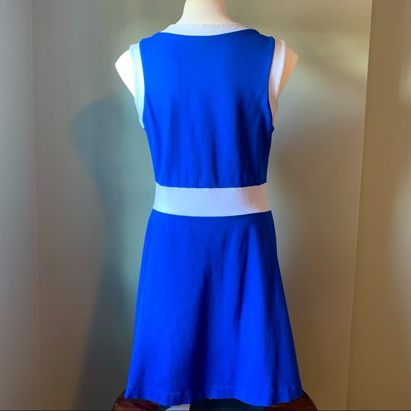 IMNYC Casual Blue and White Sleeveless Dress - Picture 2 of 5